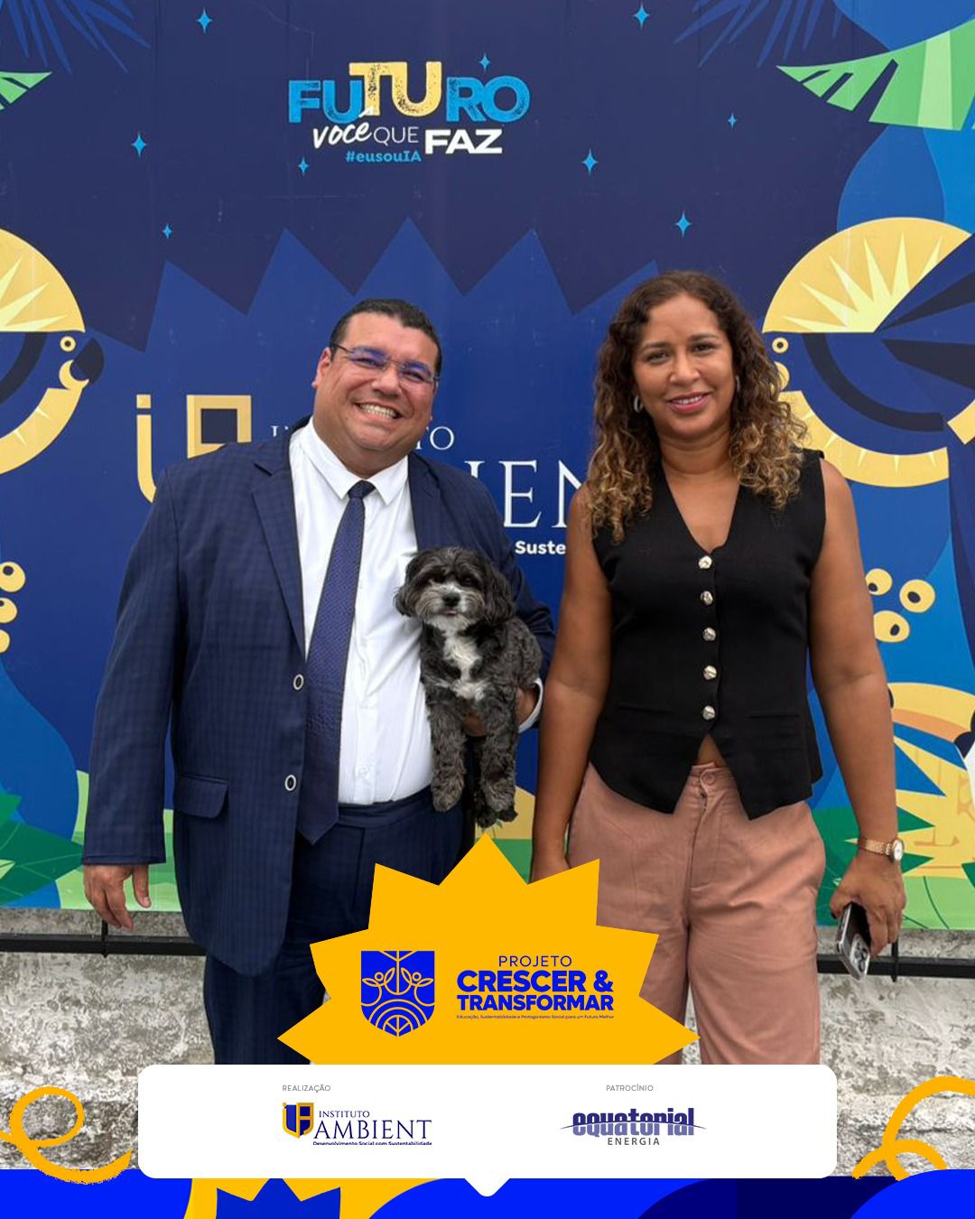O Instituto Ambient – IA recebeu a visita técnica da analista Cláudia Michelle.